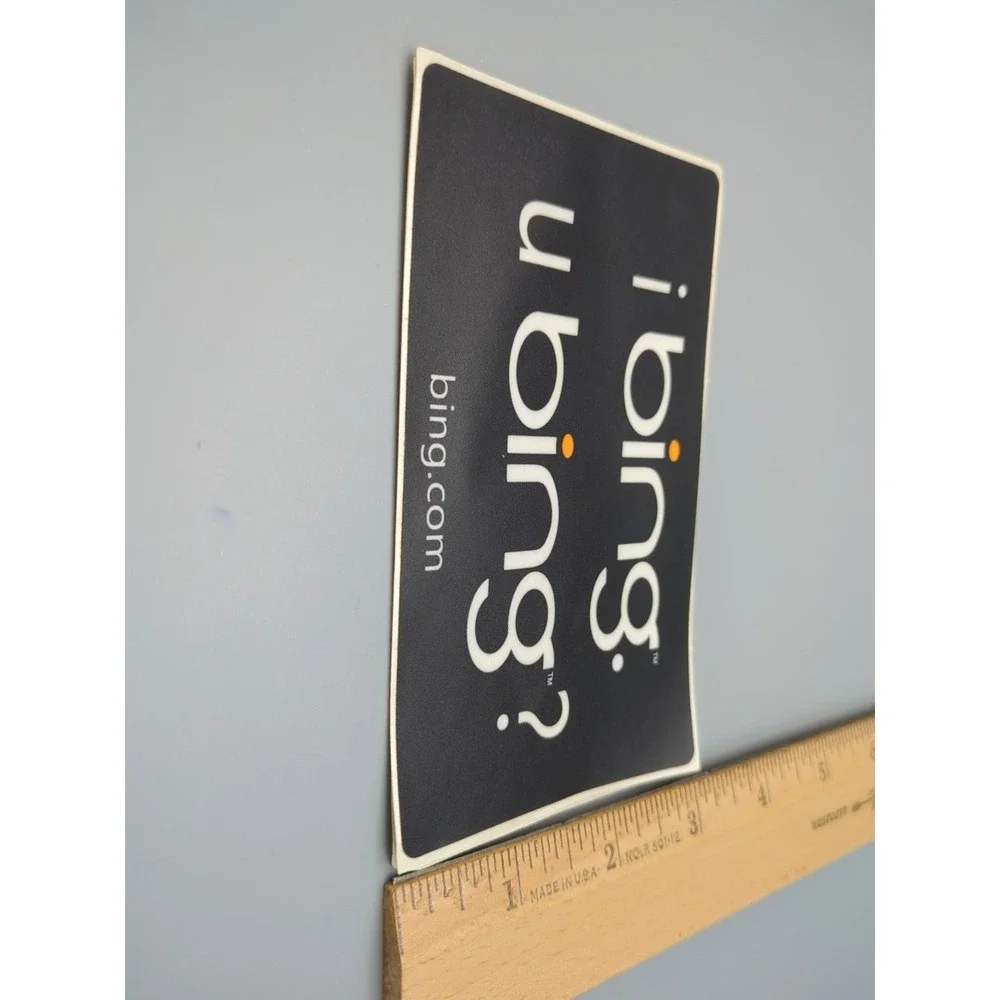 Microsoft Advertising Promo SWAG Search Engine Bing Sticker‎ Rare Pair